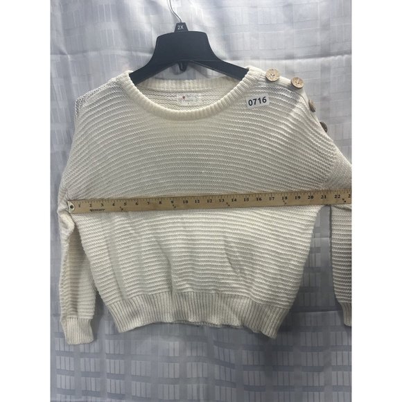 Proof Apparel Women’s Sweater Size S/M Color White - Picture 5 of 10